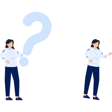 Business people facing busniess confusion  Illustration