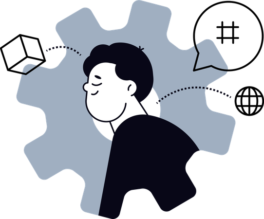 Business settings  Illustration