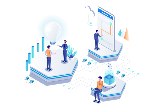Business Solution  Illustration