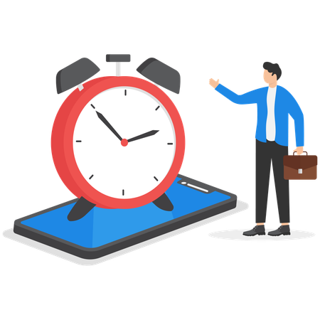 Business time management  Illustration