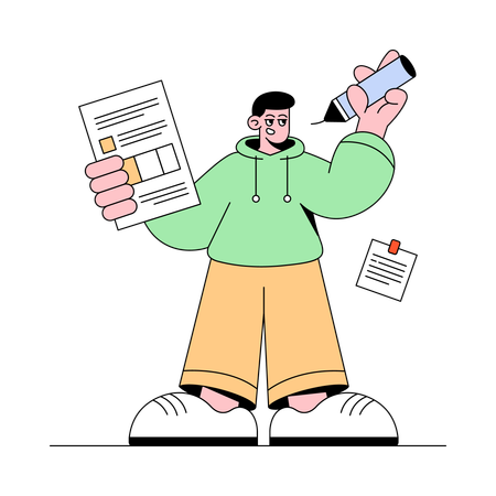 Businessman doing user Precise Targeting  Illustration