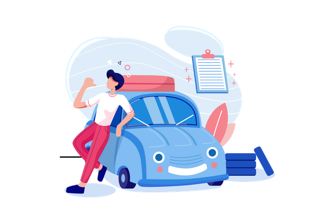 Car Insurance  Illustration