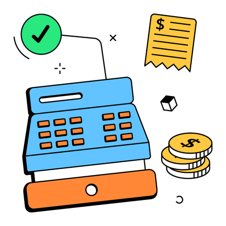 Cash register  Illustration