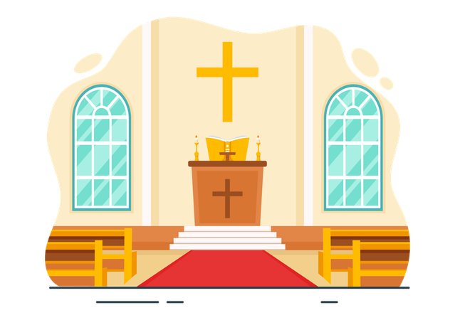 Catholic Church Illustration