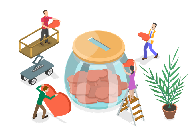Charitable Donation Illustration