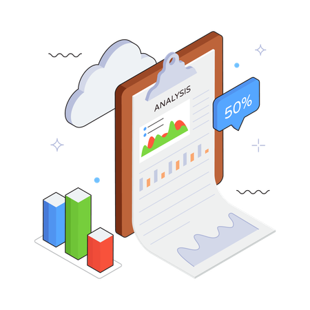 Cloud-Based Analysis Report  Illustration