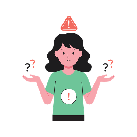 Confused User facing error  Illustration