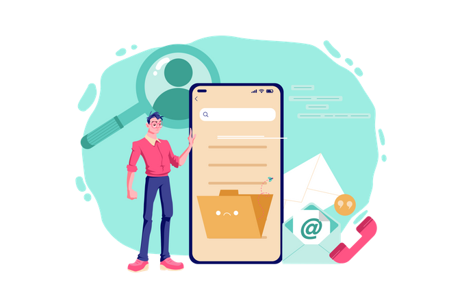 Contact Is Empty Illustration