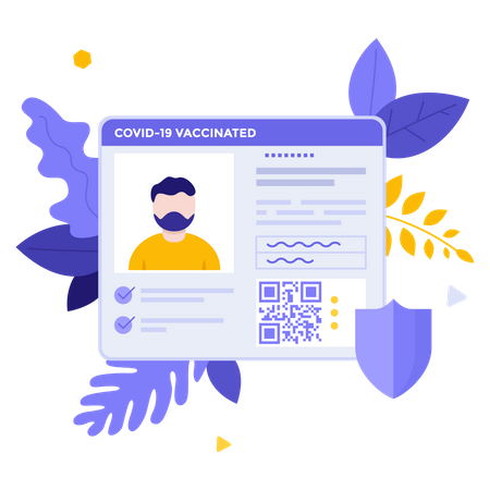 Covid Certificate  Illustration