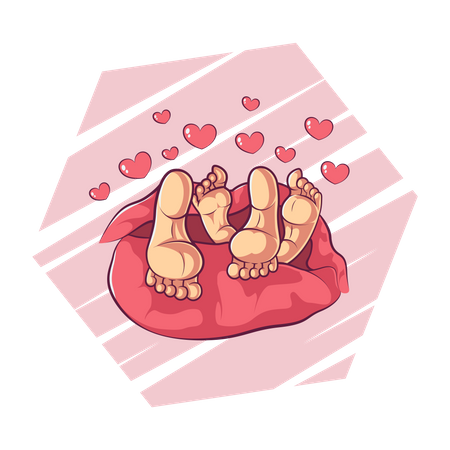 Cute couple in love  Illustration