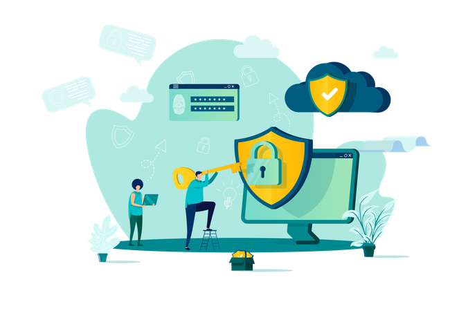 Cyber security  Illustration