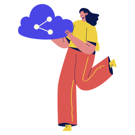 Data Sharing in Cloud  Illustration