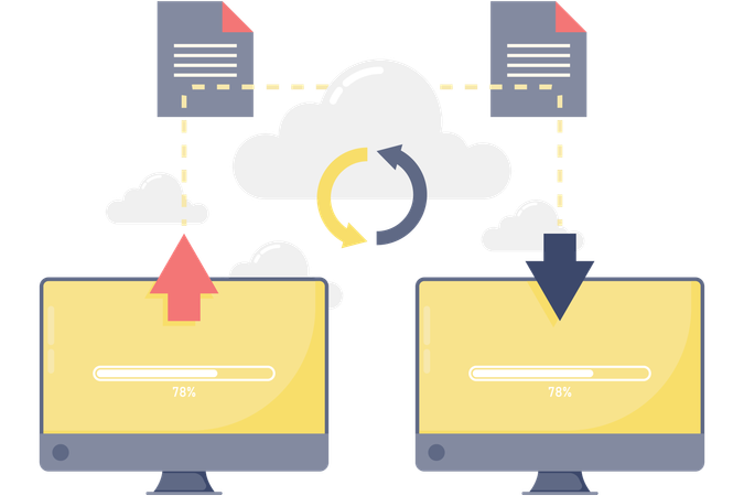 Data transfer  Illustration