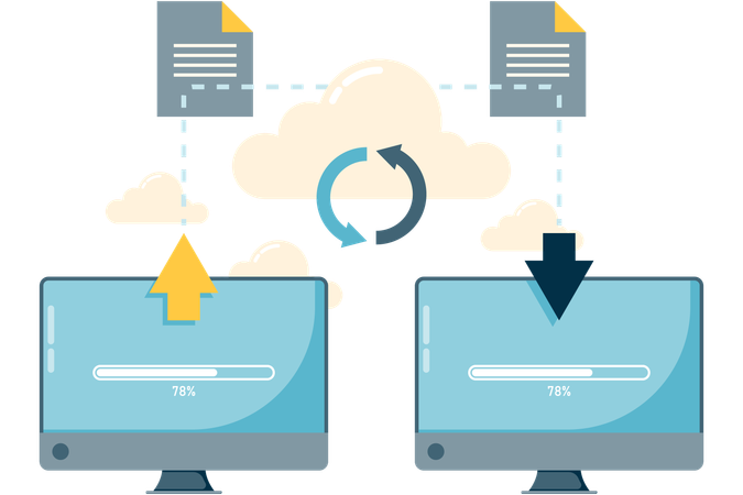 Data transfer  Illustration