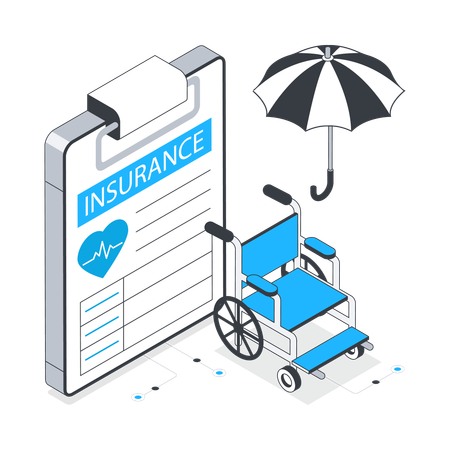 Disability Insurance  Illustration