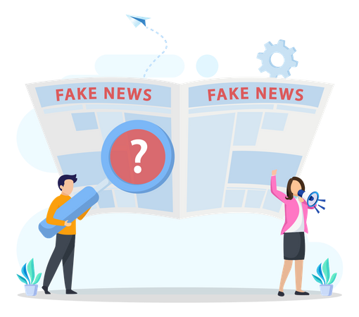 Disinformation Campaign  Illustration