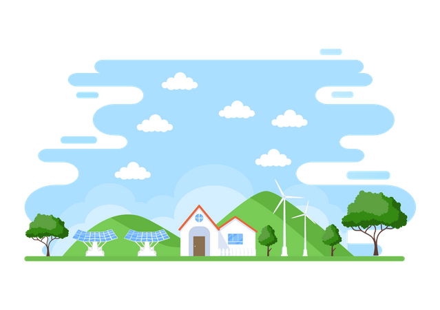 Ecological Energy  Illustration