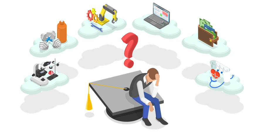Education Decision Making  Illustration