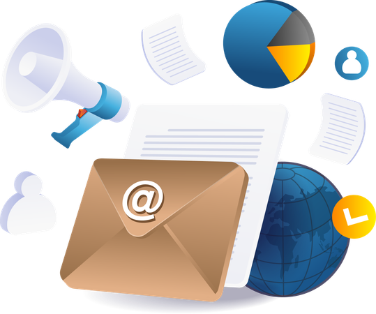 Email marketing media  Illustration