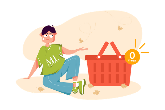 Empty cart  Illustration