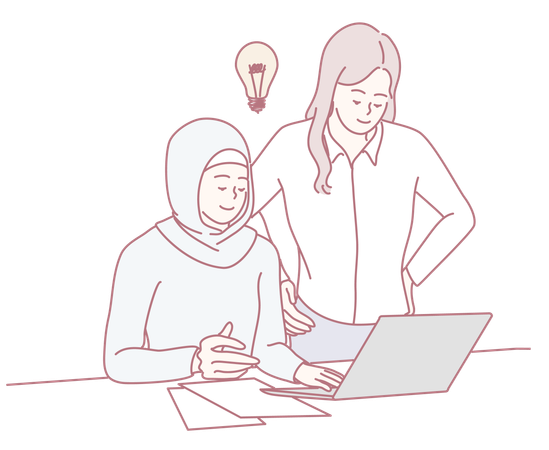 Engaging in Collaborative Learning and Effective Problem Solving in Workplace Environments  Illustration