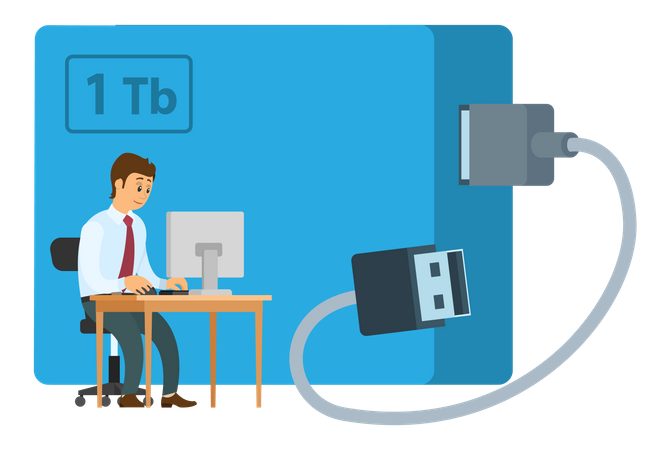 External harddisk  Illustration