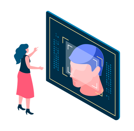 Face recognition  Illustration