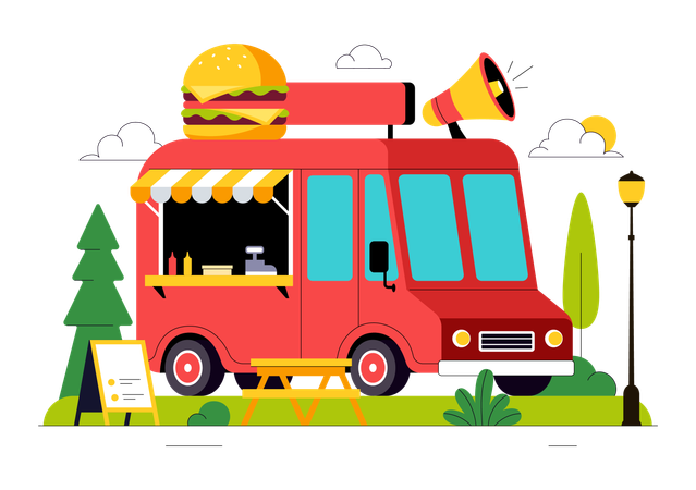Food Truck  Illustration