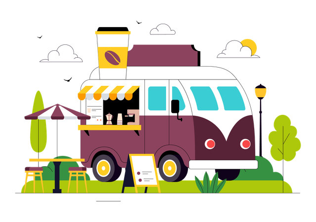 Food Truck  Illustration