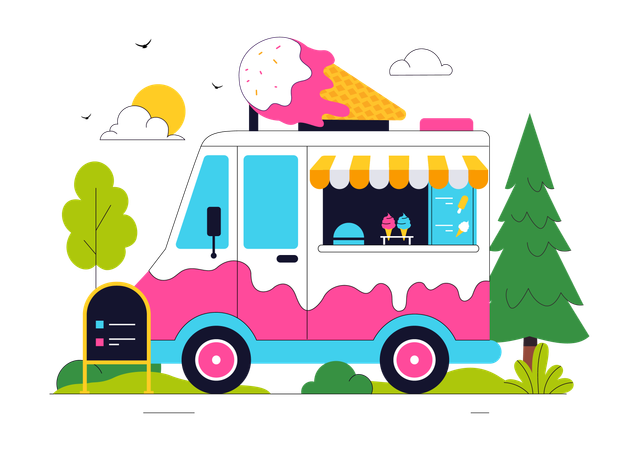 Food Truck  Illustration
