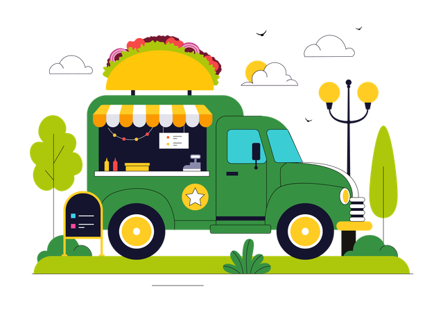 Food Truck  Illustration