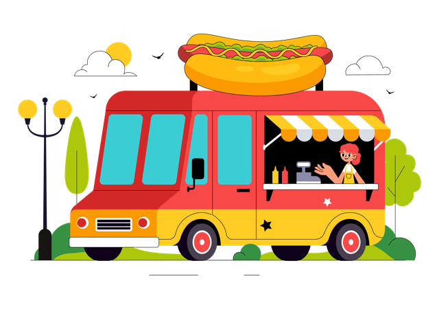 Food Truck  Illustration