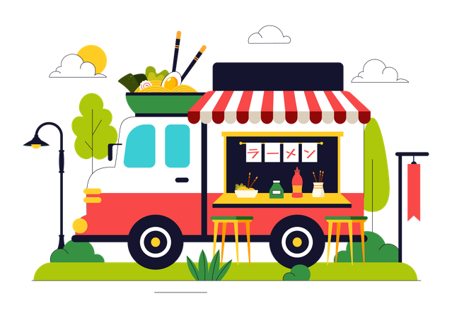Food Truck  Illustration