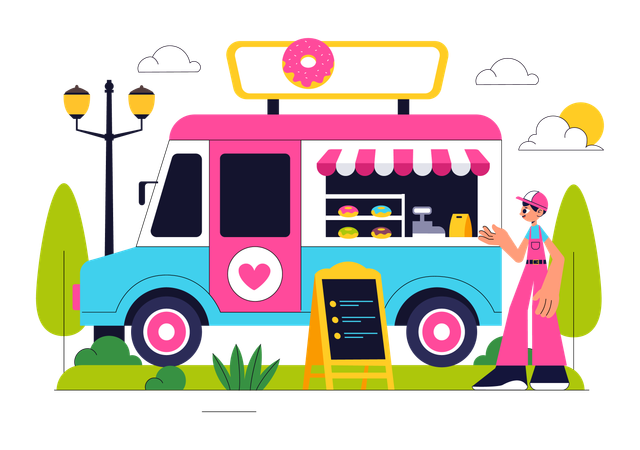 Food Truck  Illustration