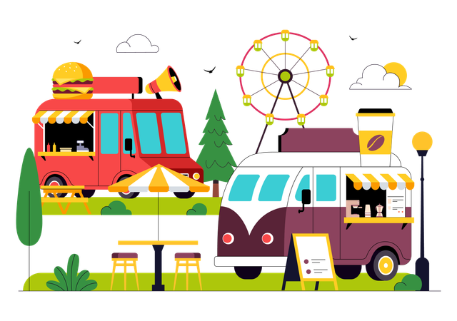 Food Truck  Illustration