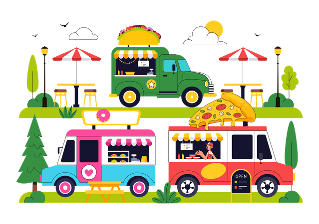 Food Truck  Illustration