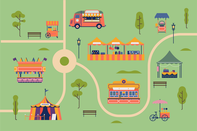 Funfair  Illustration
