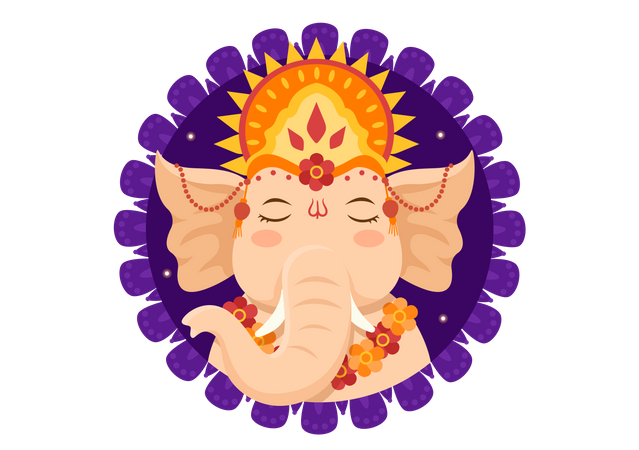 Ganesh Chaturthi Illustration