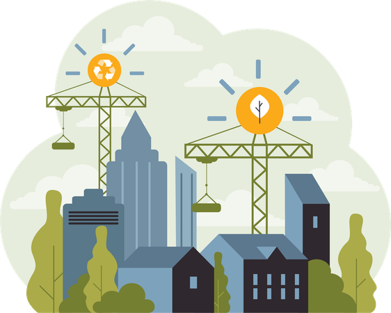 Green development  Illustration