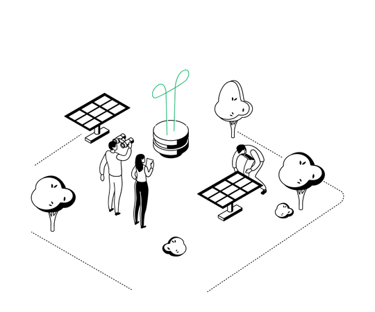 Green energy  Illustration