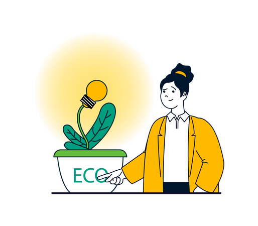 Green energy  Illustration