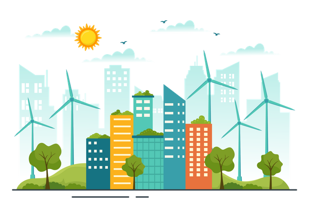 Green energy  Illustration