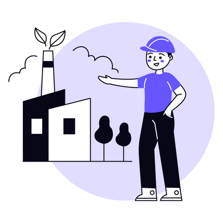 Green Industry  Illustration