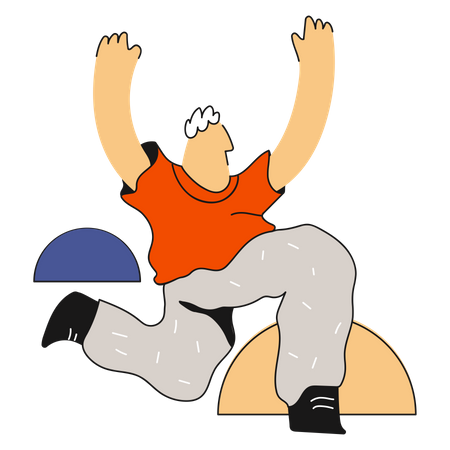 Happy Man  Illustration
