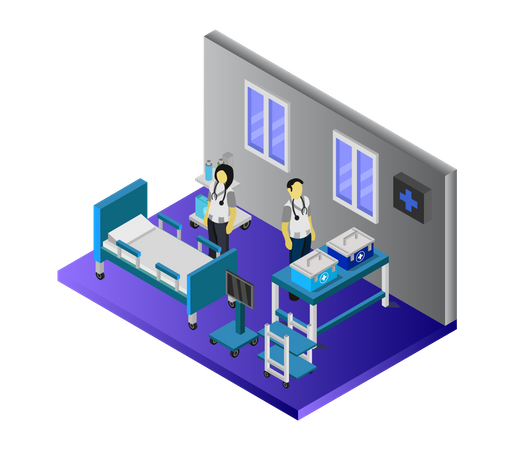 Health center Illustration