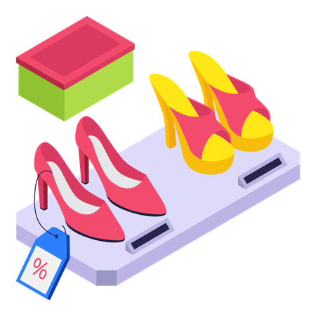 Heels Discount Illustration