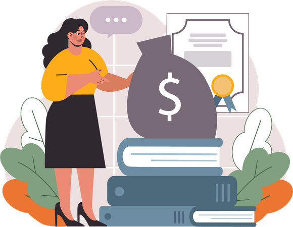 Higher Education Costs  Illustration