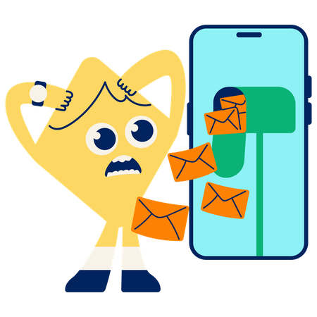 Inbox Overflow  Illustration