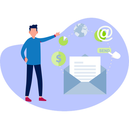 Infographic featuring email marketing tips tailored for small businesses highlighting strategies for effective outreach  Illustration