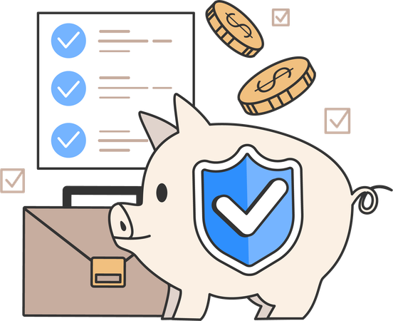 Insurance Policy cover  Illustration